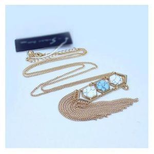 Faux Gemstone Pendant Necklace